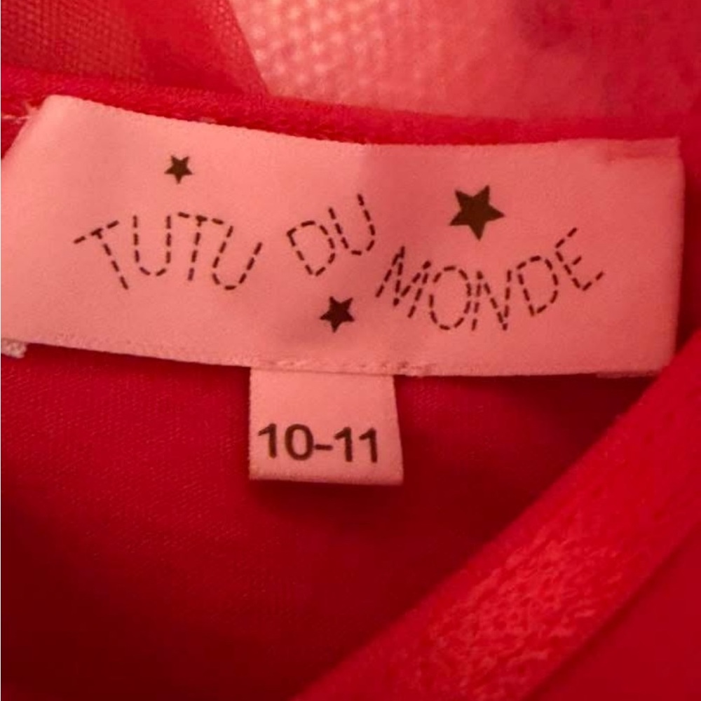 Tutu du monde 10-11 red tulle embellished dress holiday valentine Christmas red - Picture 5 of 6